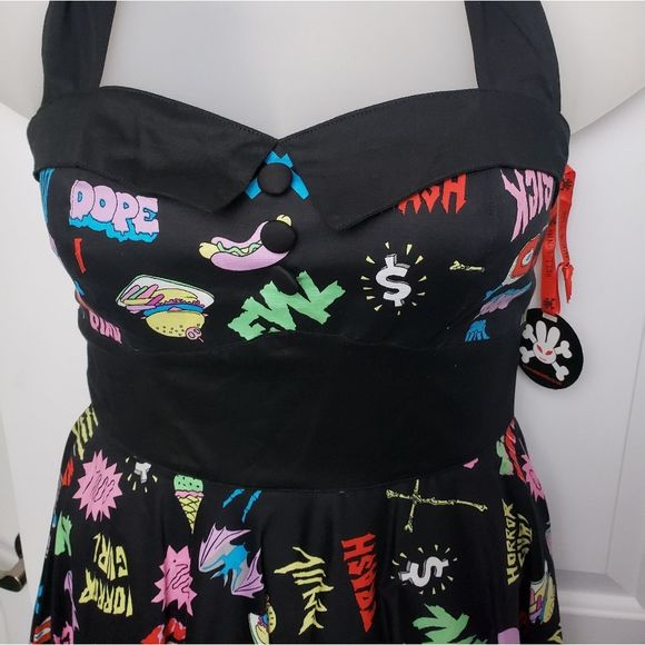 Hell Bunny Evil Horror Girl Dress   XS, Small - Picture 2 of 6